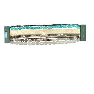 Multi-Strand Beaded Bracelet strong magnetic clasp